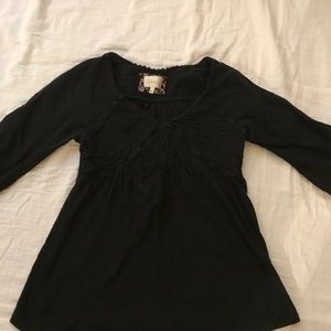 Anthropologie Deletta Black blouse